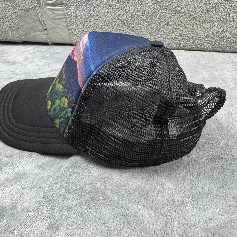 The North Face Trucker Hat Mens OS Black Arizona Trail Summit Hut Mesh Snapback‎